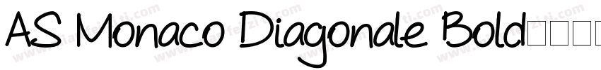 AS Monaco Diagonale Bold字体转换